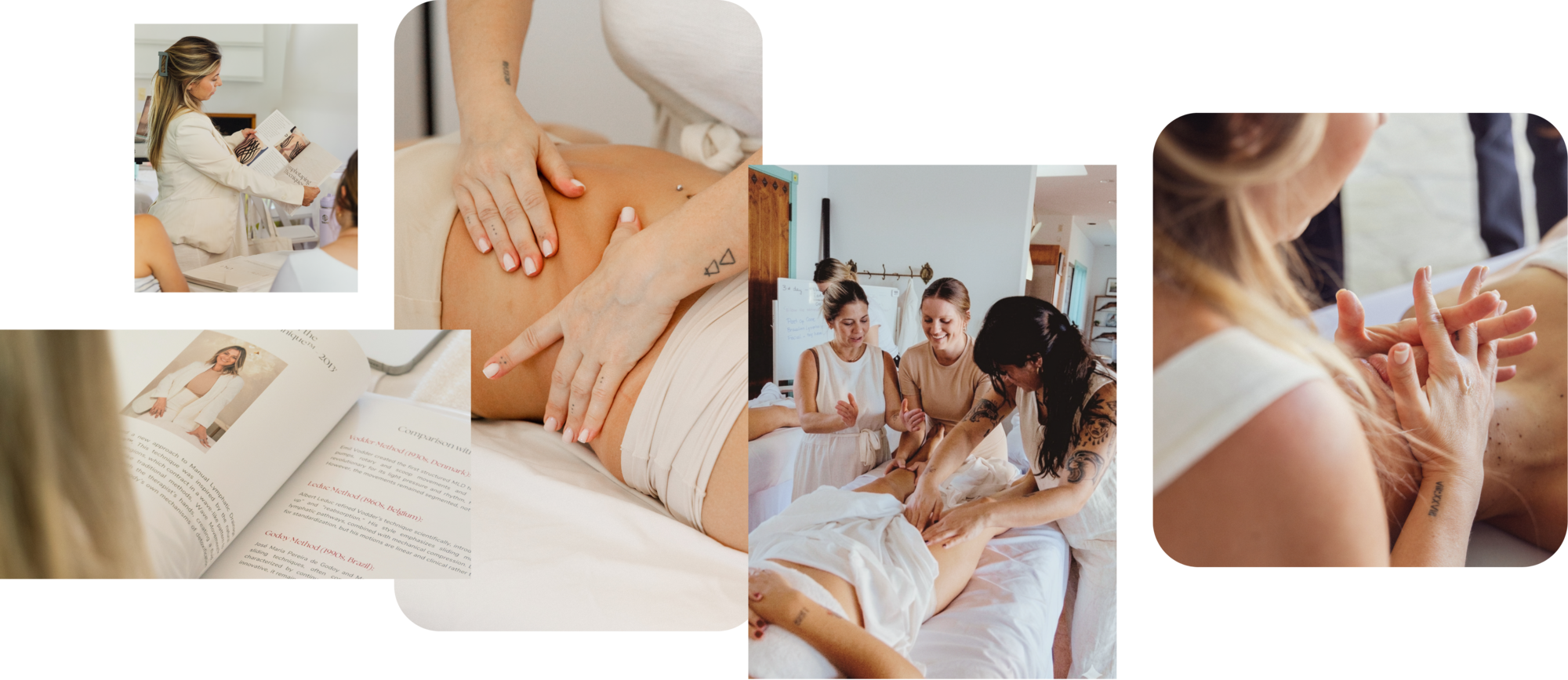 Manual lymphatic drainage training sessions